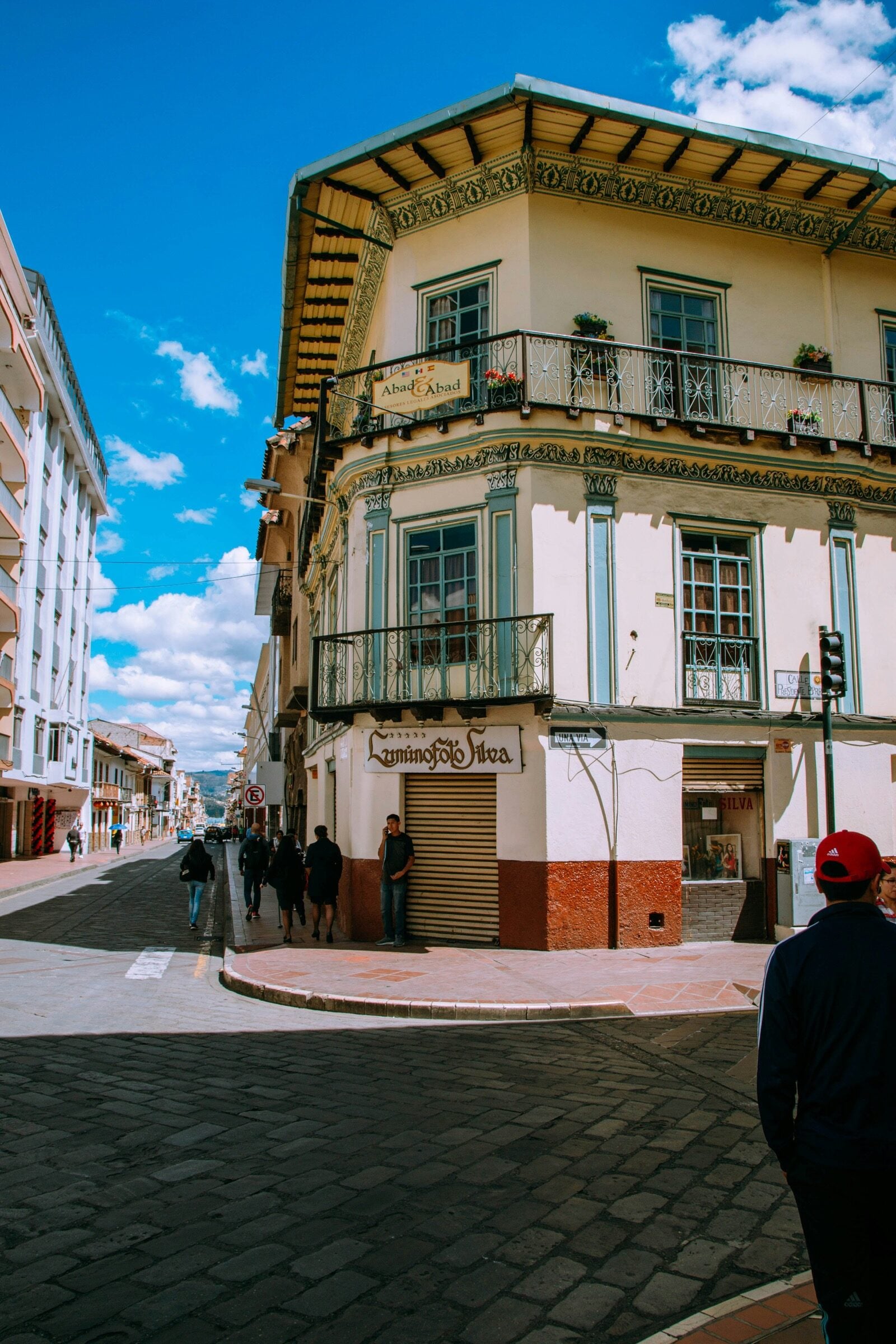 Cuenca, Ecuador colonial streetscape